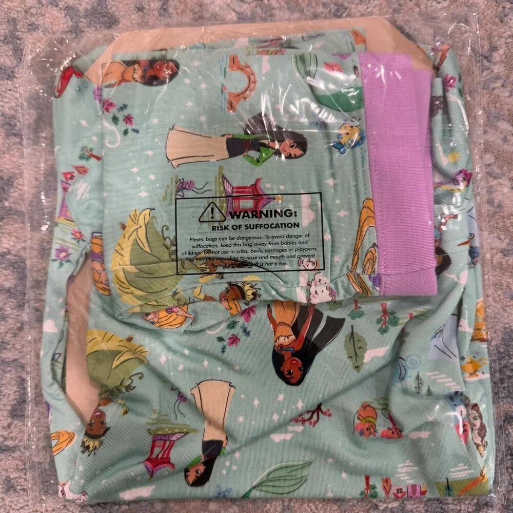 NEW NWT Little Sleepies Disney Princess Dreams Two Piece PJs 18-24 months 18m 24 - Picture 4 of 5